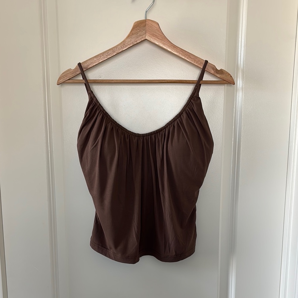 NWOT OGL Chocolate Brown Camisole Top